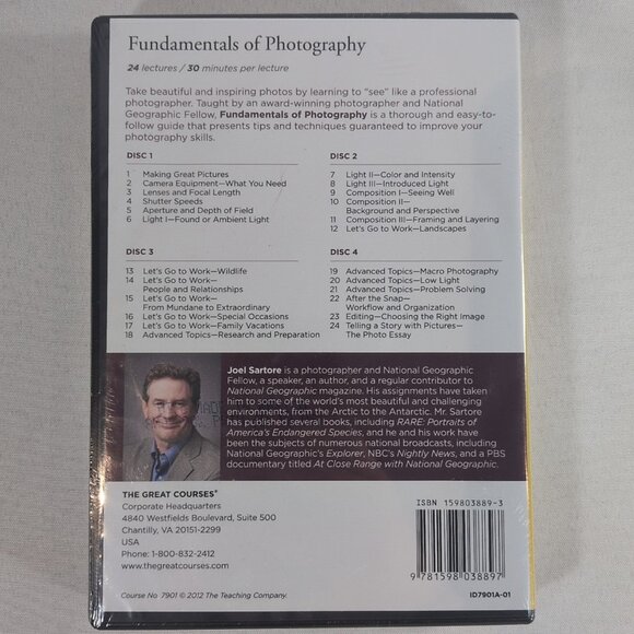 The Great Courses Fundamentals of Photography 1 & 2 DVD/Book Nat Geo Guide NEW - Picture 4 of 10